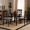 Baxton Studio Eliza Grey Upholstered and Walnut Wood 5-Piece Dining Set 169-9730-10896 - alternate 2